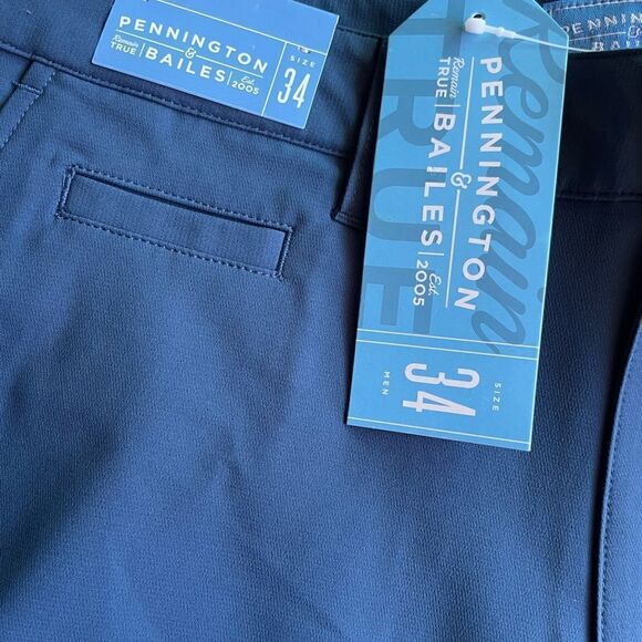Pennington & Bailes Men Blue Shorts - Size 34 NWT - Picture 2 of 8
